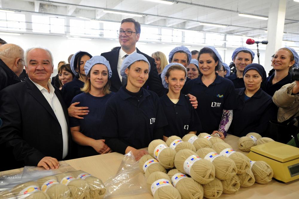 (FOTO) VUČIĆ U LEBANU: Otvorena fabrika tekstila, posao za 350 radnika! Politika dobrih odnosa sa Turskom otvara radna mesta