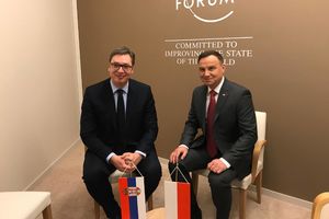 (FOTO) VUČIĆ SA DUDOM U DAVOSU: Poljski predsednik prihvatio poziv da poseti Srbiju