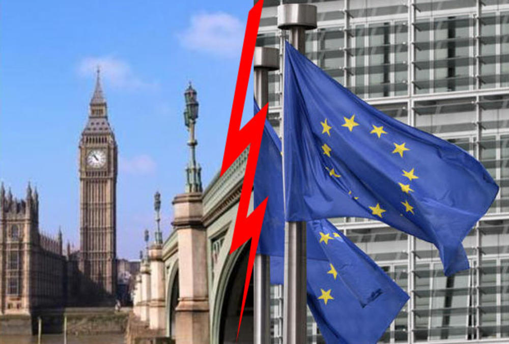 London, Big Ben, Evropska Unija, zastava
