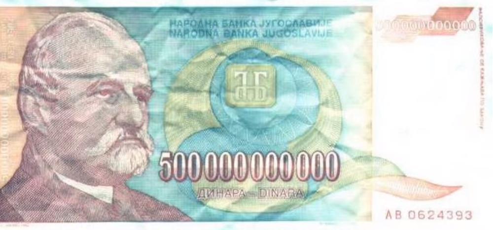 novčanice, hiperinflacija, Jugoslavija, milijarde, milijarderi