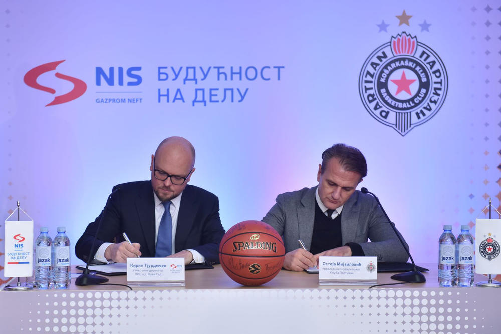Nastavak saradnje NIS i Košarkaškog kluba Partizan