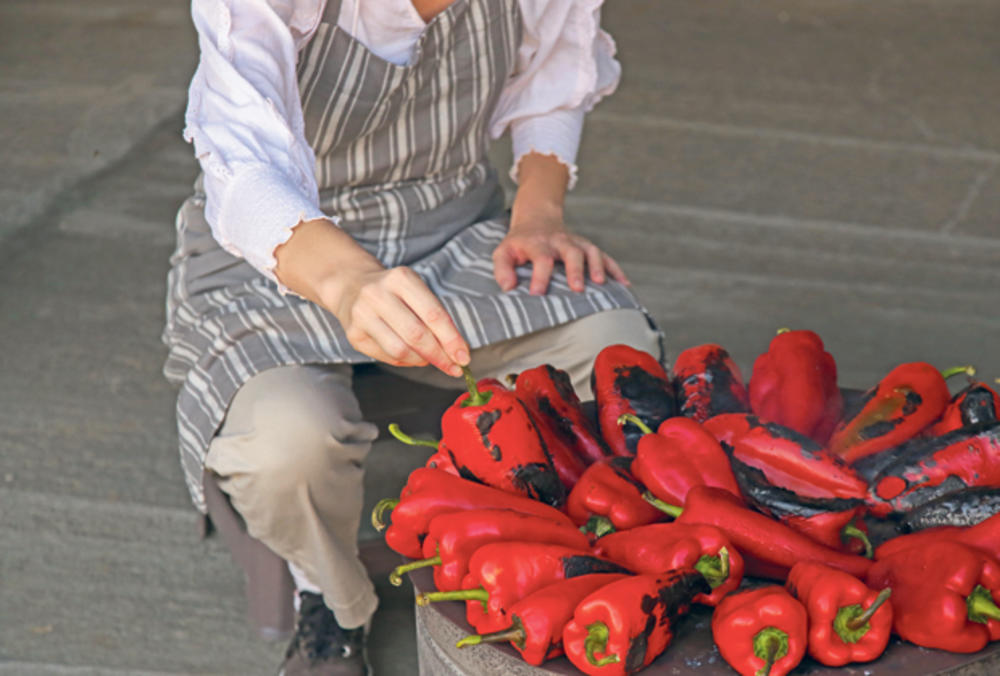 paprike, ajvar, pečenje paprika