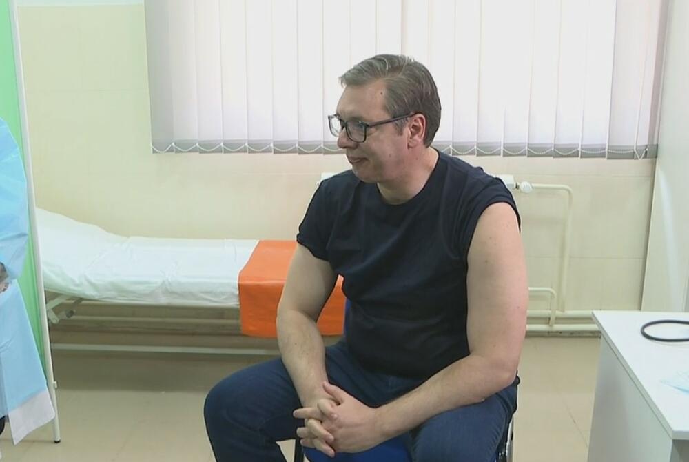 Aleksandar Vucic, Rudna Glava, vakcinacija