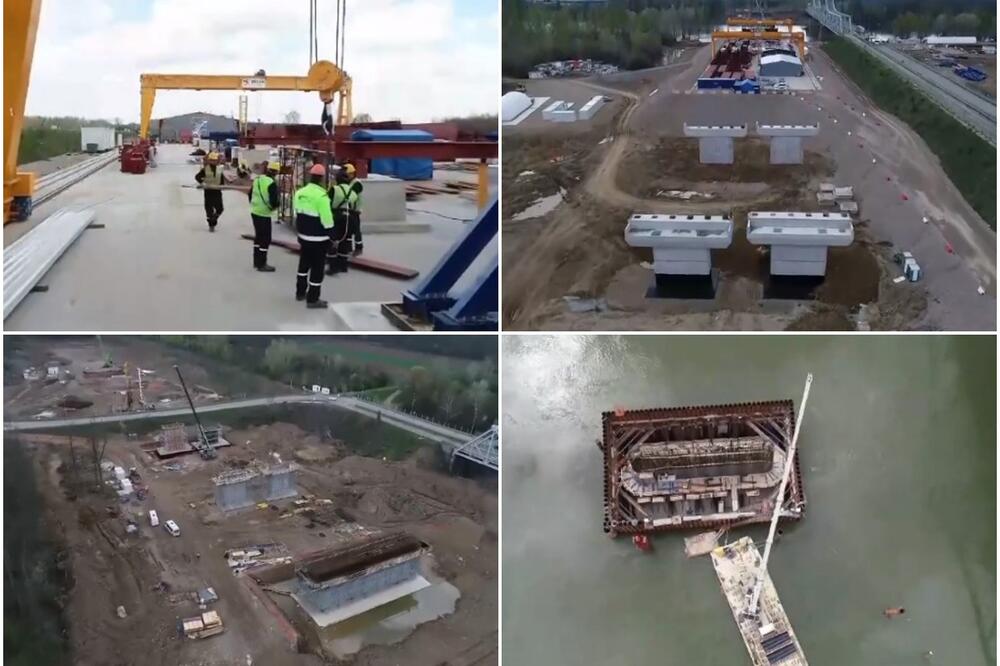 MINISTAR MOMIROVIĆ POKAZAO KAKO TEKU RADOVI NA AUTO-PUTU BG-SARAJEVO: Pogledajte i izgradnju mosta na Savi u Sremskoj Rači VIDEO