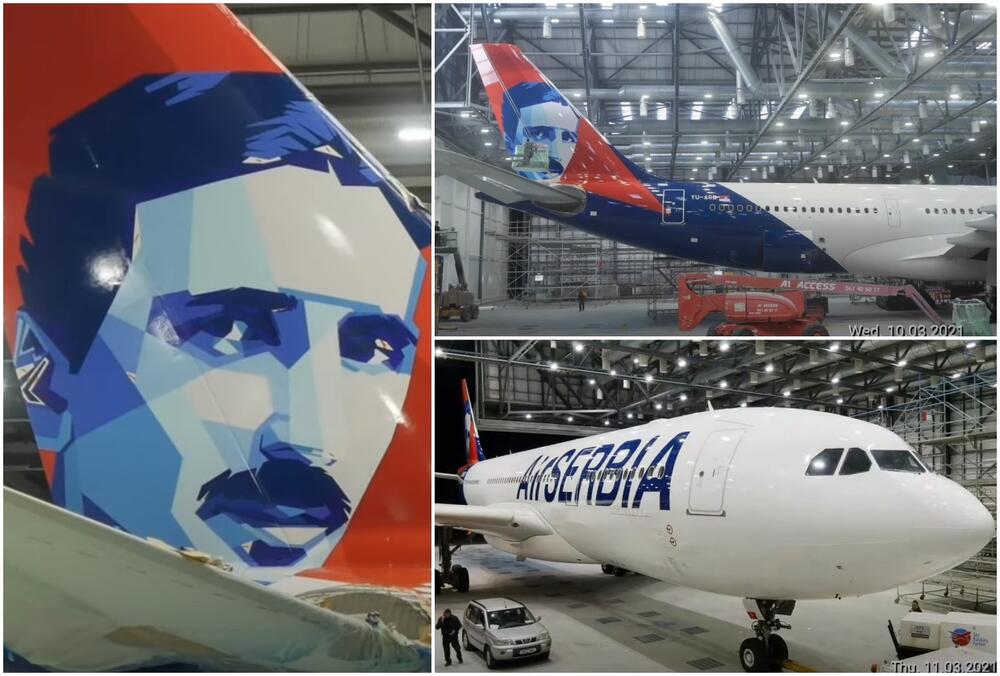 Air Serbia, Airbus, avion, Nikola Tesla