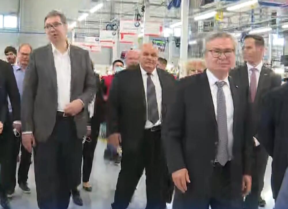 Aleksandar Vučić, fabrika, otvaranje, Jagodina, Fischer automotive systems