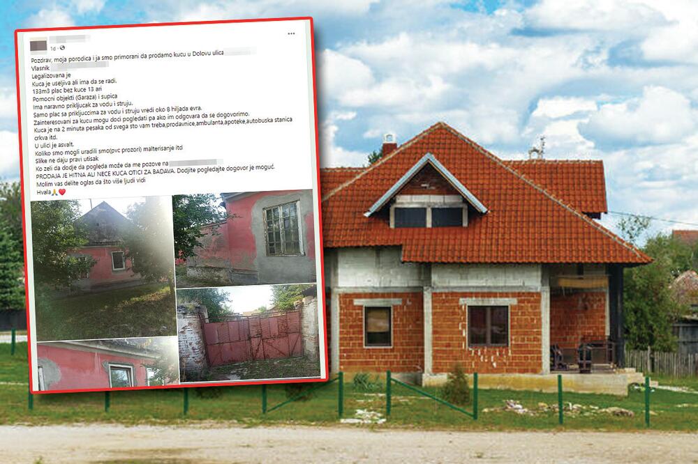 MUKA GA NATERALA! Oglas za prodaju porodične kuće u Dolovu DIGAO SRBE NA NOGE: Da li vredi 25.000 evra? (FOTO)