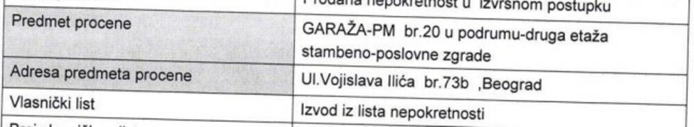 garaža, prodaja, Zvezdara, Vojislava Ilića