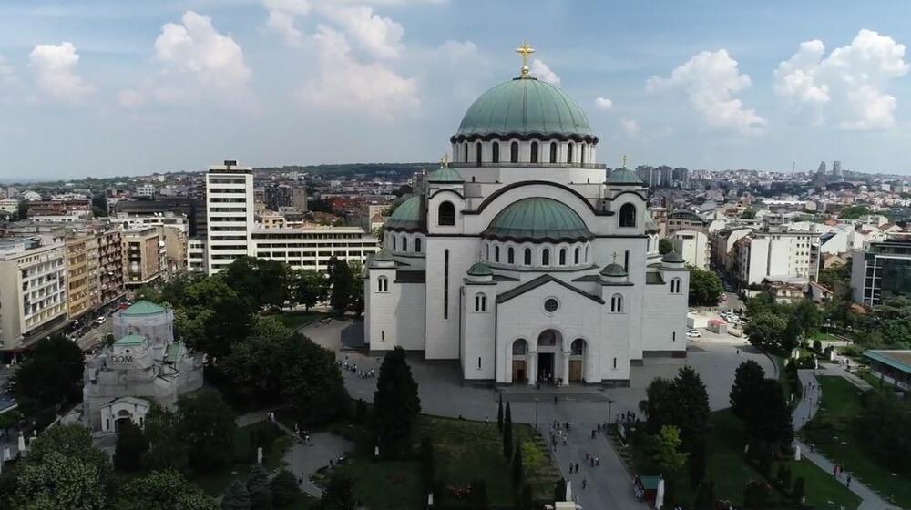 Vračar, panorama, panorama Beograda, Hram Svetog Save