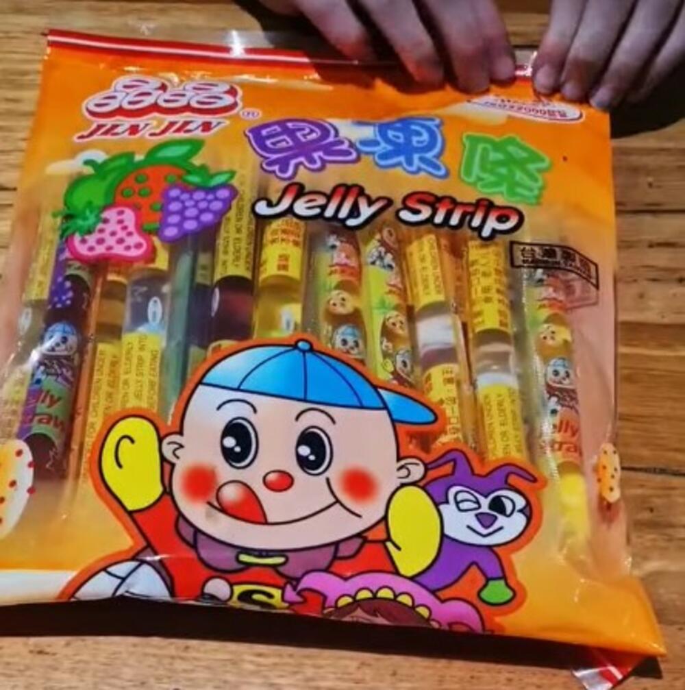 Jin Jin assorted jelly strip, Slatkiš