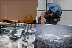 DANAS DO 22 STEPENA, A VEĆ SUTRA STIŽE NAGLA PROMENA: Iz 2 dela Srbije kreće nevreme, pali se i meteo alarm! Kiša prelazi u SNEG