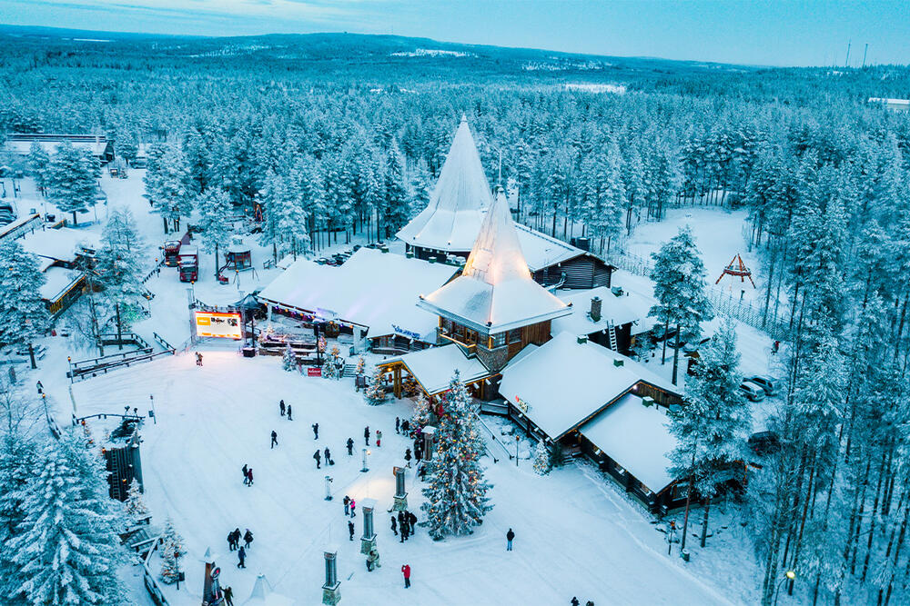 Laponija, Finska, Deda Mraz, selo Deda Mraza