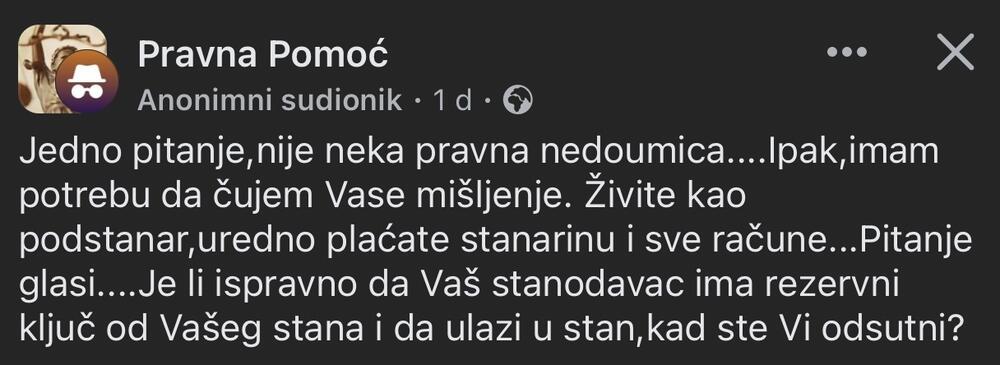 brava, Stanodavac