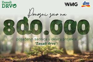 POSTIGNUT CILJ 5. SEZONE PROJEKTA „ZASADI DRVO“: Od 2019. godine Srbija bogatija za ukupno 800.000 stabala