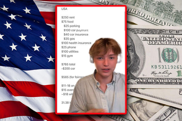 'ŽIVOT U AMERICI POTPUNA PREVARA!' Mladić izračunao troškove života - Novac zarađen u SAD vredi manje nego na drugom kontinentu